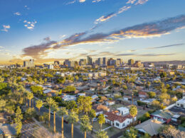 Phoenix, Arizona, USA Downtown Skyline Aerial